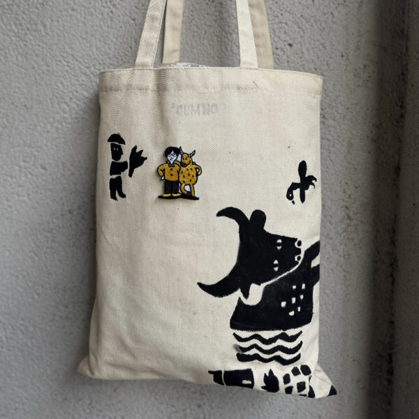 【與泥共好】牛牛好朋友 刺繡別針